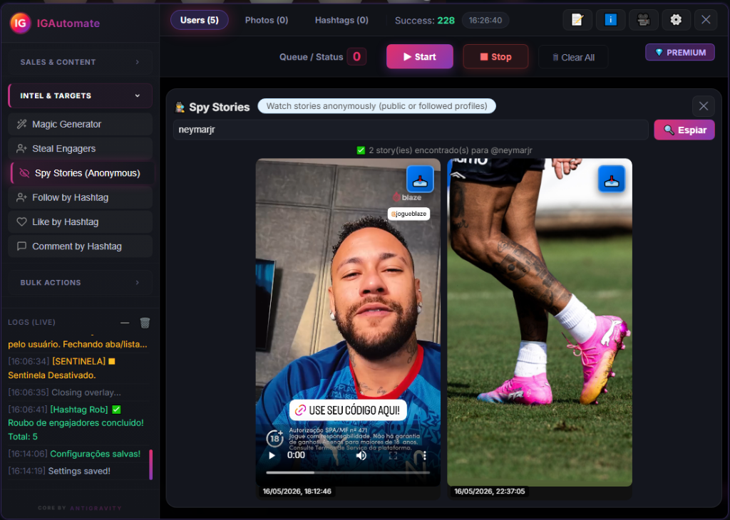 Load Active Stories